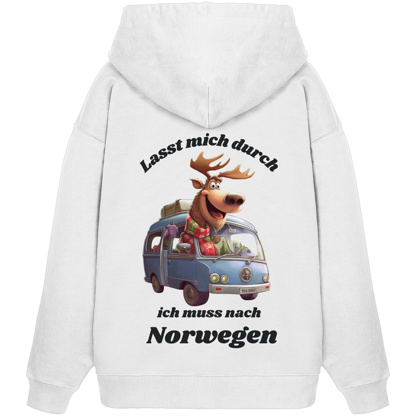Lasst mich durch – ich muss nach Norwegen! (Rückendruck Hoodie)