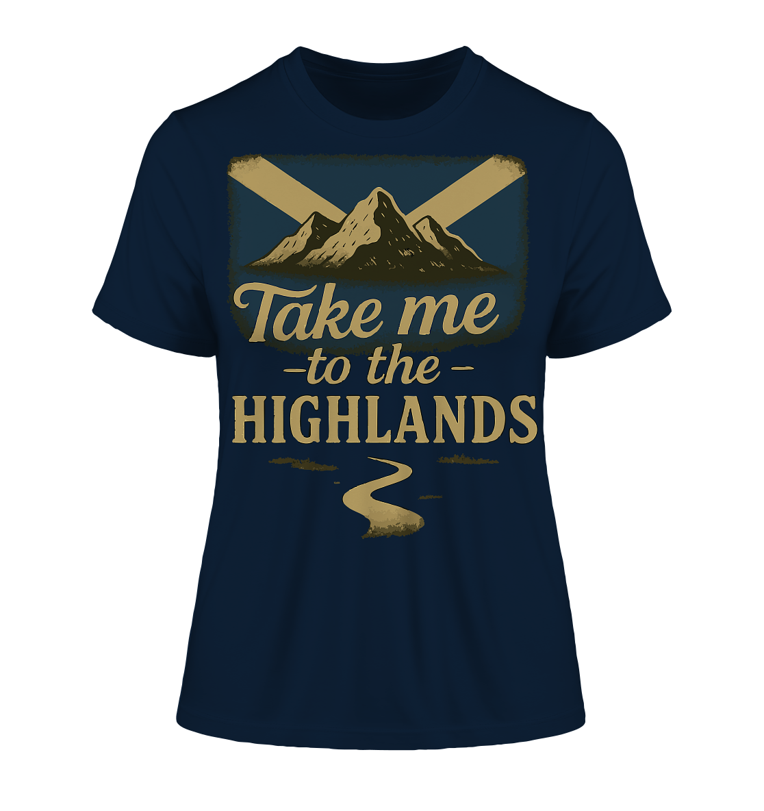 Take me to the Highlands – Fitted Ladies Organic Shirt - Fitted Ladies Organic Shirt