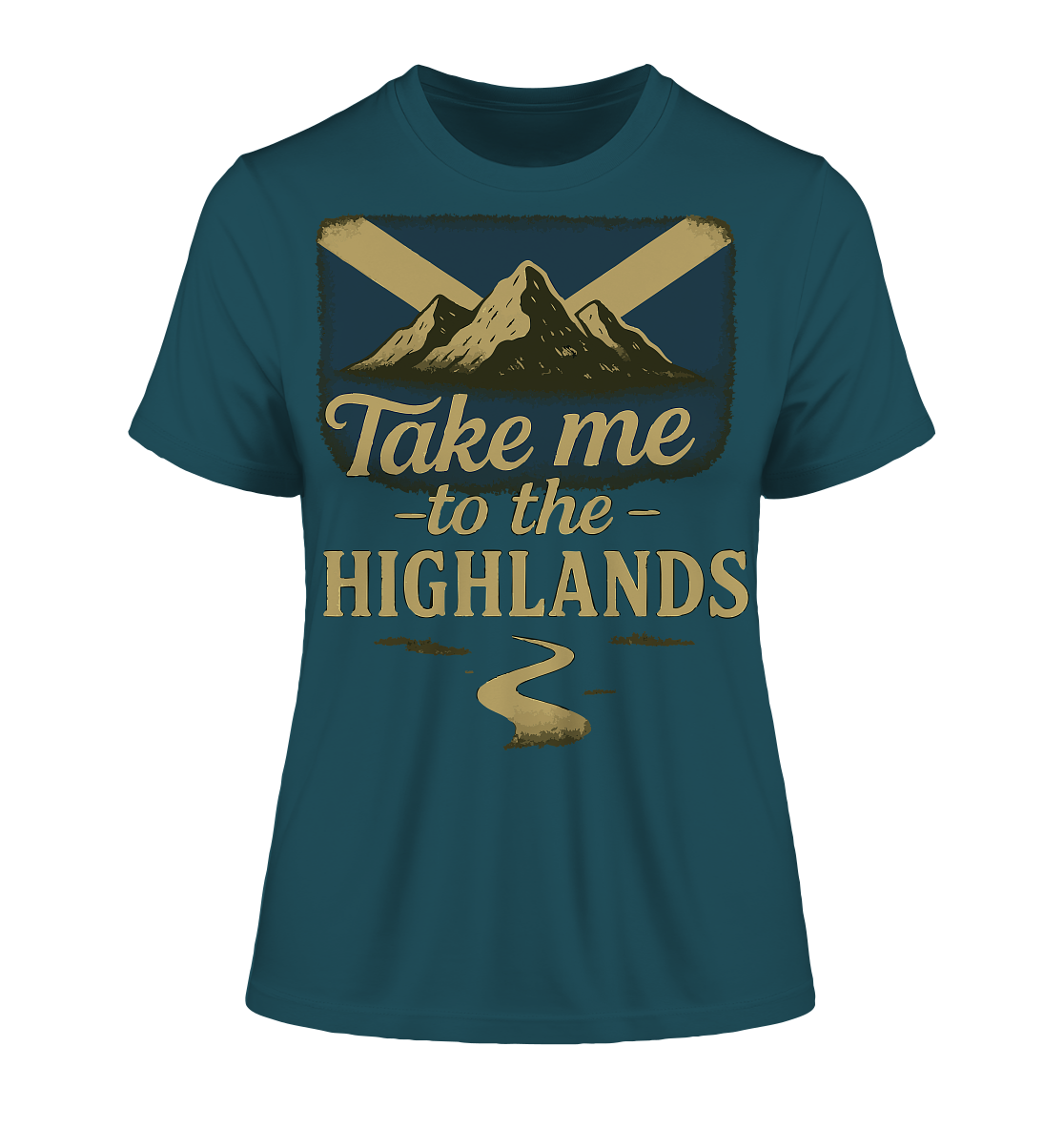 Take me to the Highlands – Fitted Ladies Organic Shirt - Fitted Ladies Organic Shirt