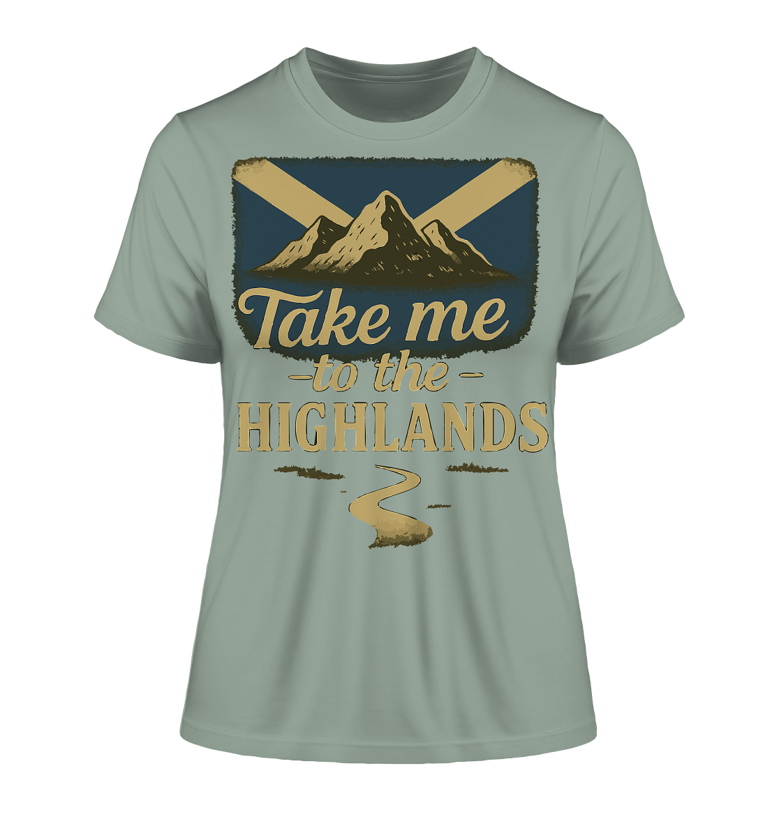 Take me to the Highlands – Fitted Ladies Organic Shirt - Fitted Ladies Organic Shirt