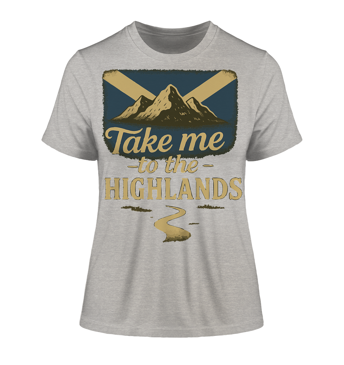 Take me to the Highlands – Fitted Ladies Organic Shirt - Fitted Ladies Organic Shirt