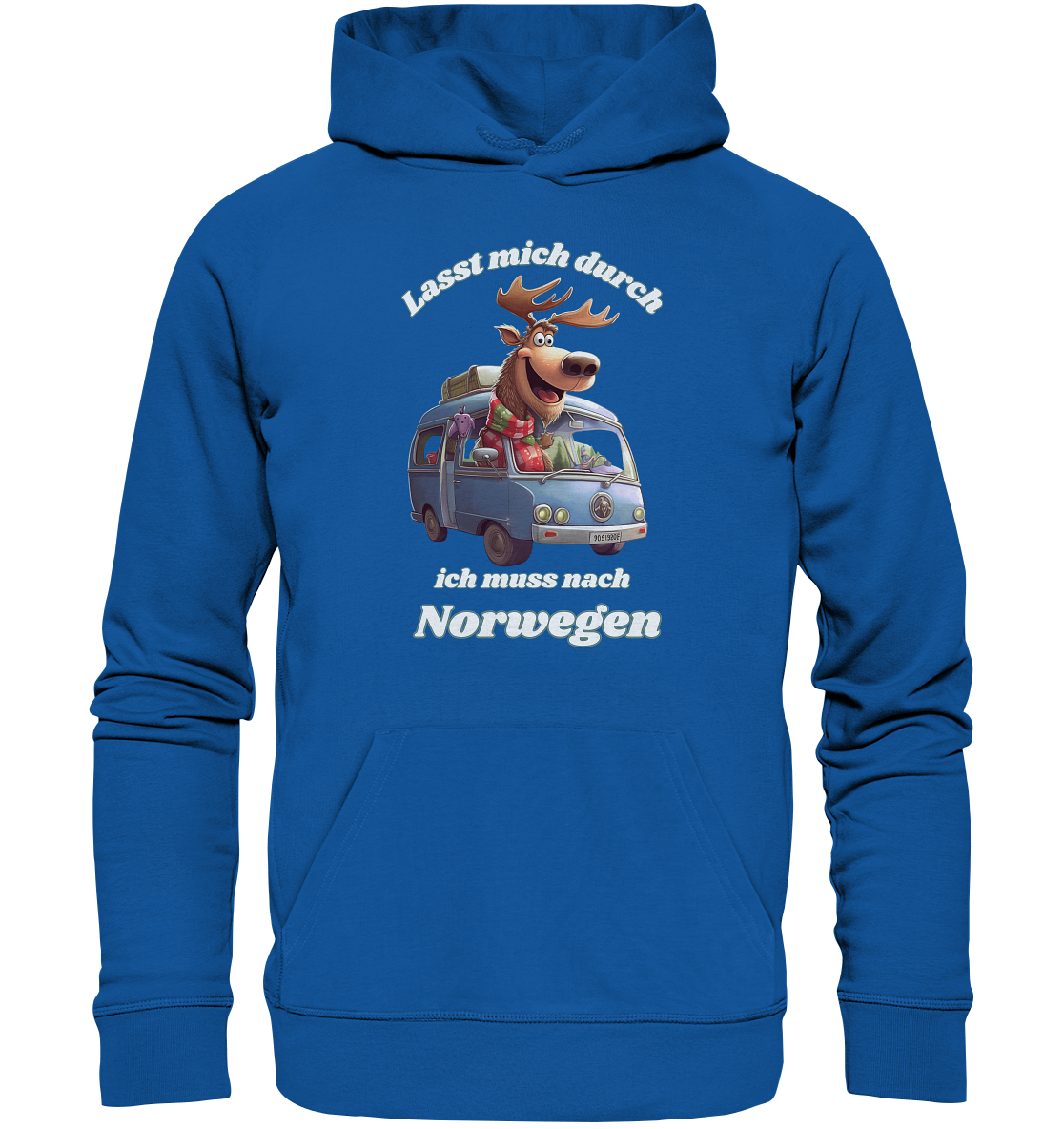 Lasst mich durch – ich muss nach Norwegen! (Unisex Bio Hoodie)