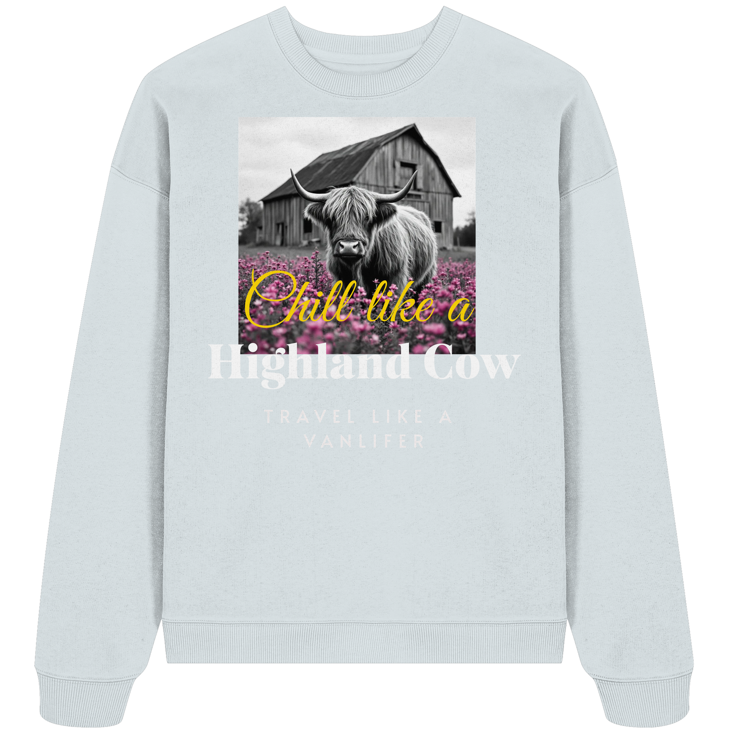 Chill like a Highland Cow Kopie - Organic Oversize Sweatshirt