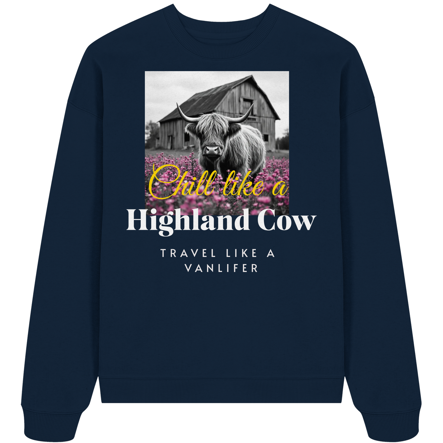 Chill like a Highland Cow Kopie - Organic Oversize Sweatshirt