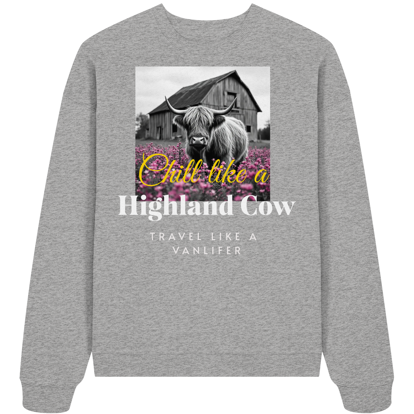 Chill like a Highland Cow Kopie - Organic Oversize Sweatshirt