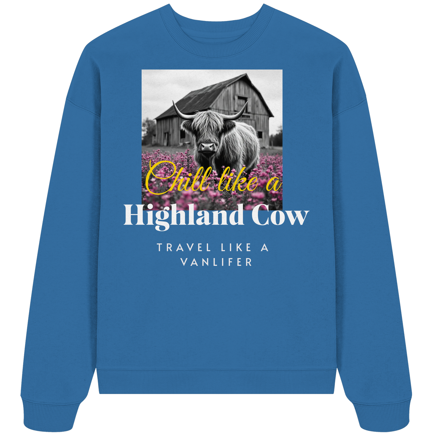 Chill like a Highland Cow Kopie - Organic Oversize Sweatshirt