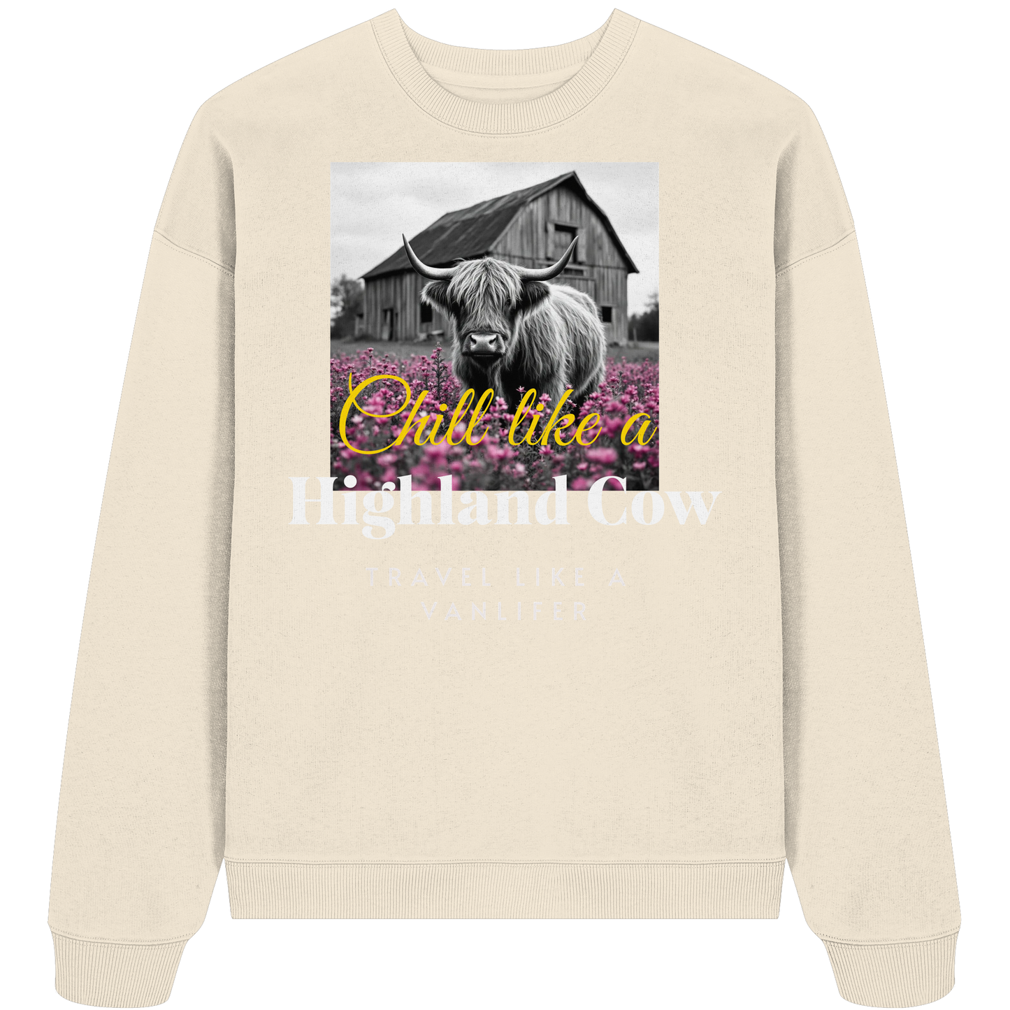 Chill like a Highland Cow Kopie - Organic Oversize Sweatshirt