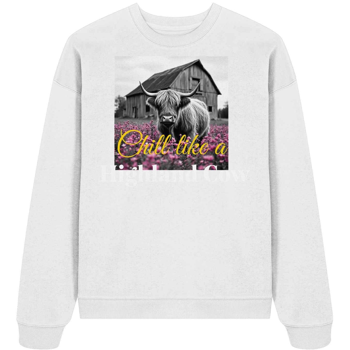 Chill like a Highland Cow Kopie - Organic Oversize Sweatshirt
