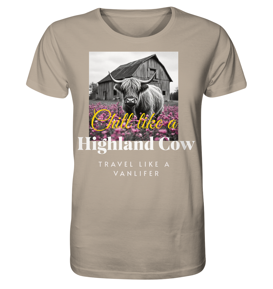 Chill like a Highland Cow – Bio T-Shirt Unisex