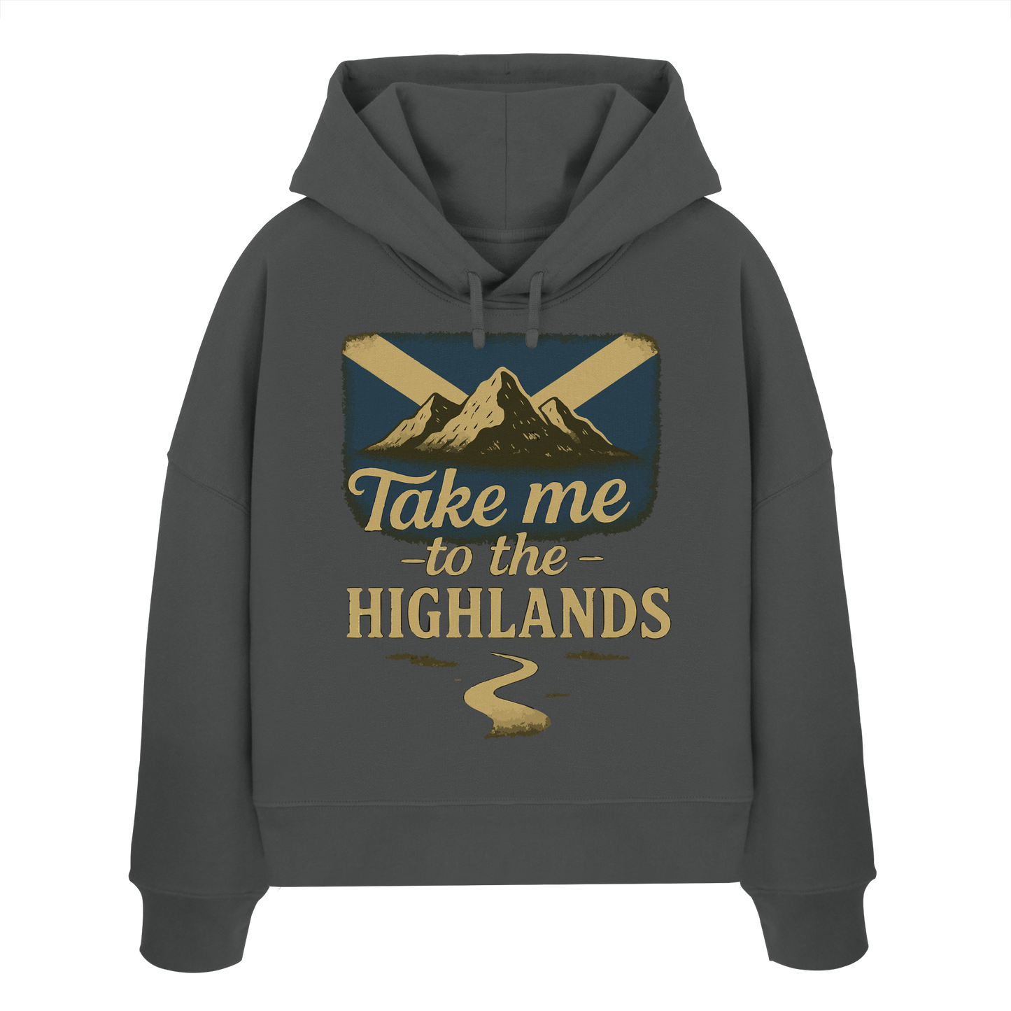 Take me to the Highlands – Damen Bio-Boxcut Hoodie - Womens Organic Boxcut Hoodie