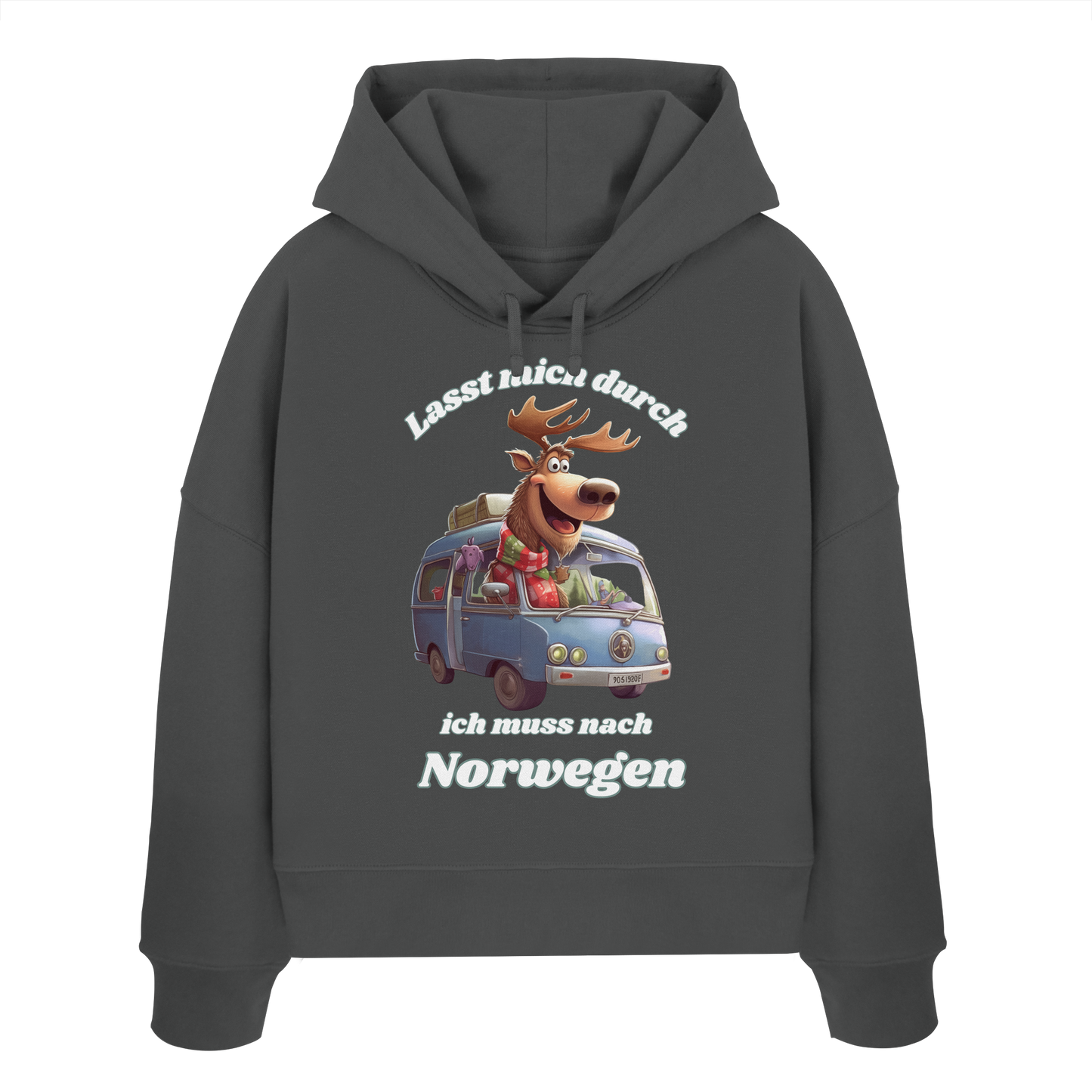 Lasst mich durch ich muss nach Norwegen - Womens Organic Boxcut Hoodie