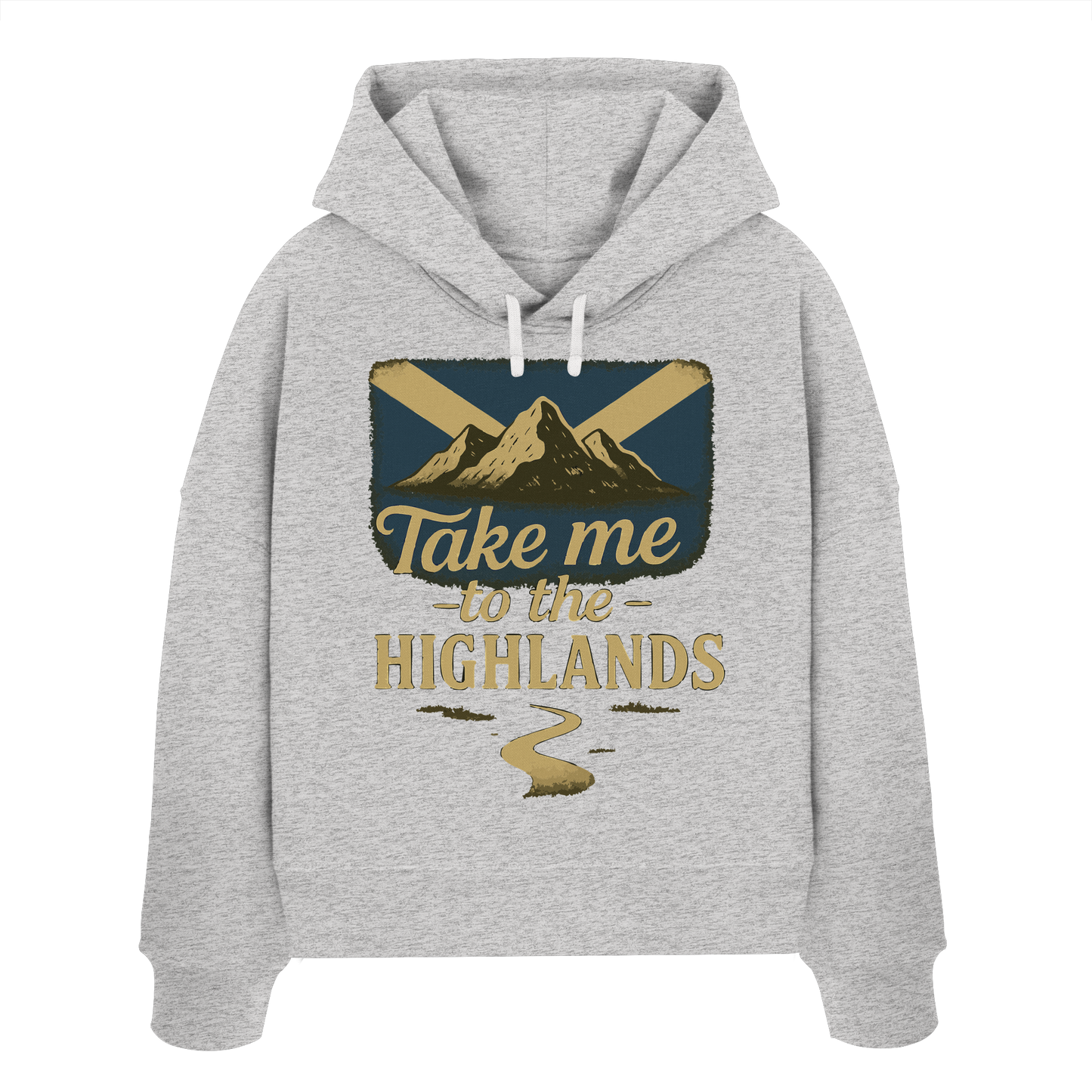 Take me to the Highlands – Damen Bio-Boxcut Hoodie - Womens Organic Boxcut Hoodie