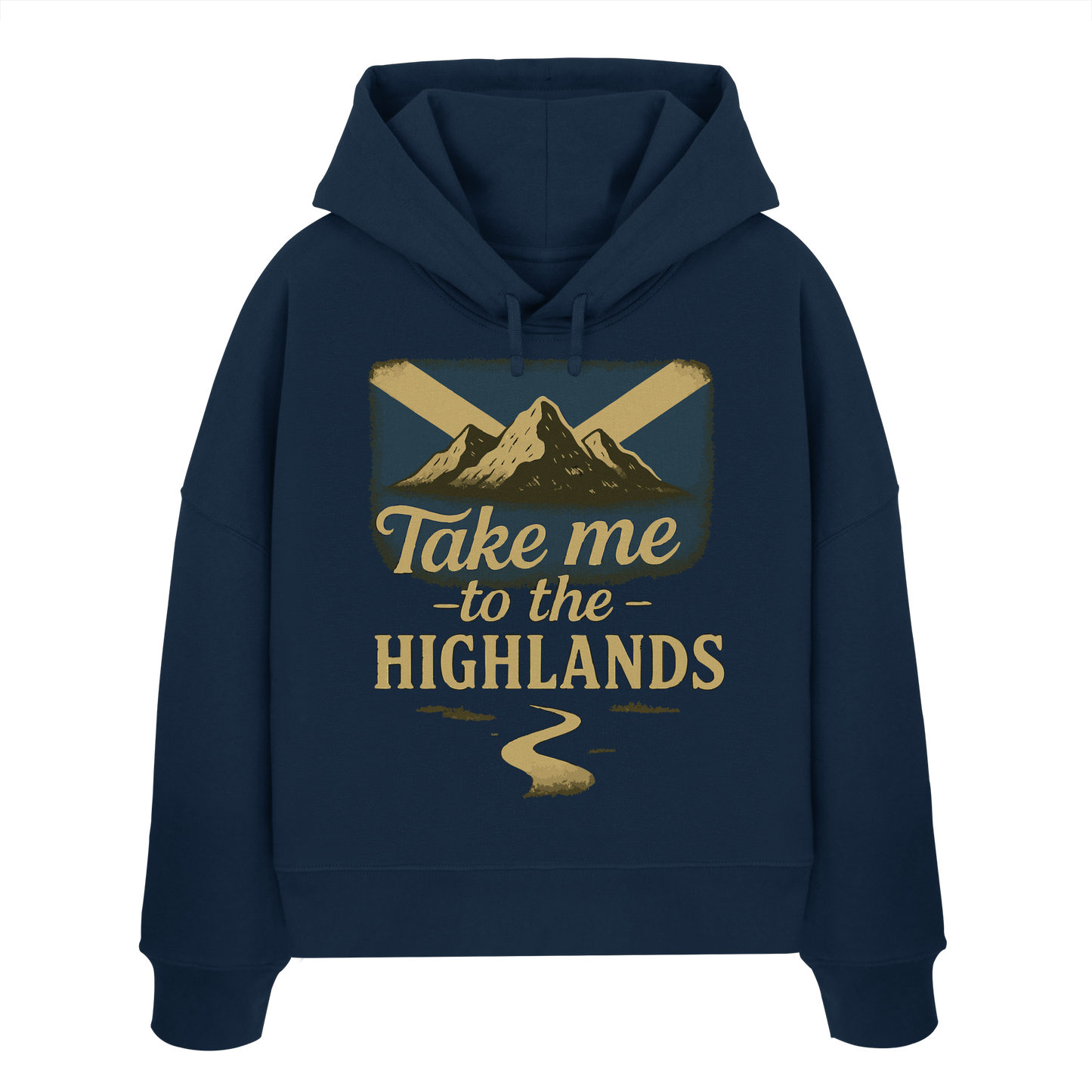 Take me to the Highlands – Damen Bio-Boxcut Hoodie - Womens Organic Boxcut Hoodie