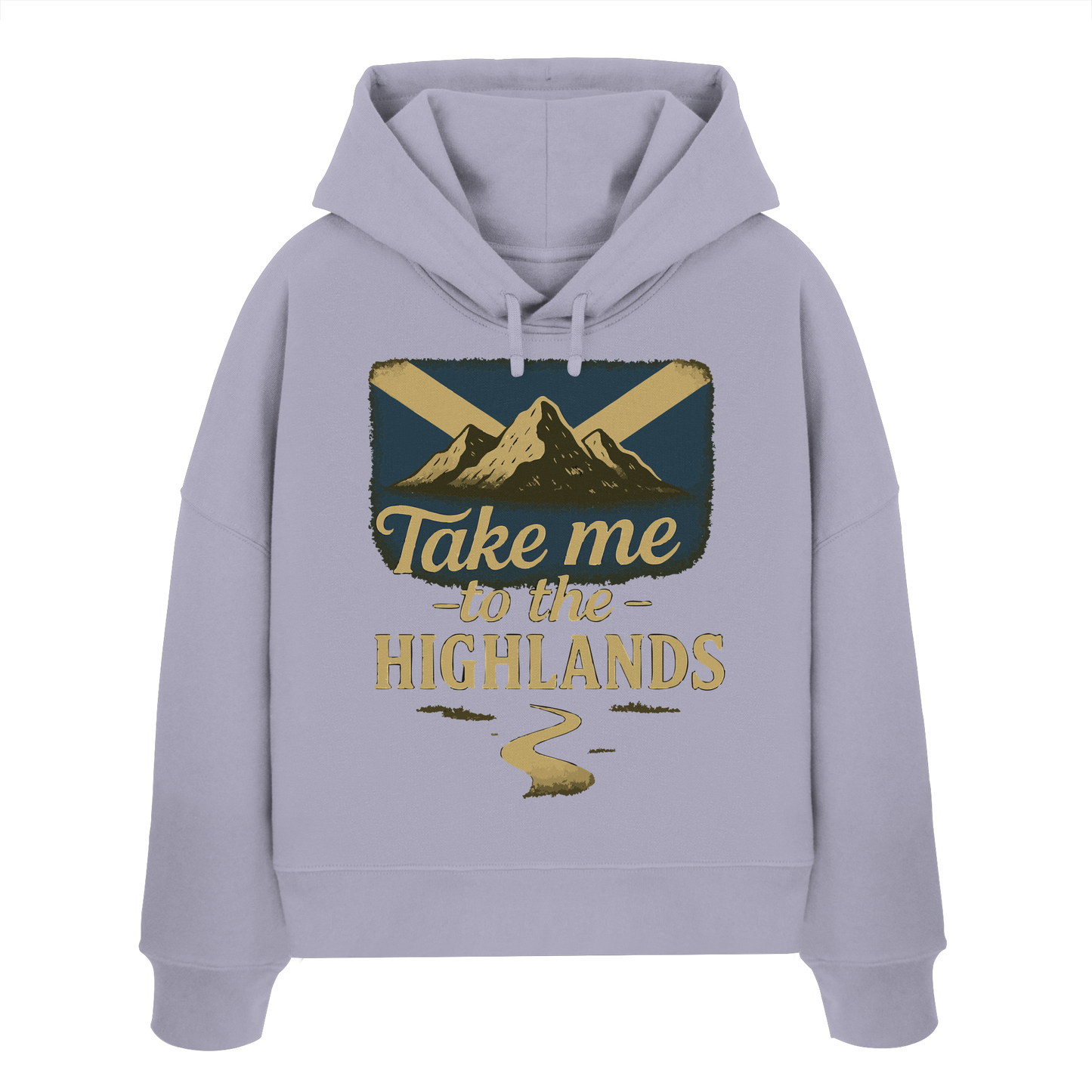 Take me to the Highlands – Damen Bio-Boxcut Hoodie - Womens Organic Boxcut Hoodie