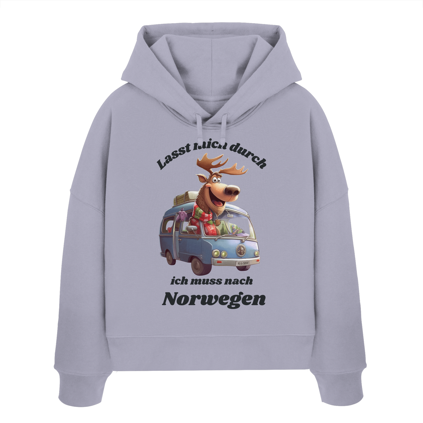 Lasst mich durch ich muss nach Norwegen - Womens Organic Boxcut Hoodie