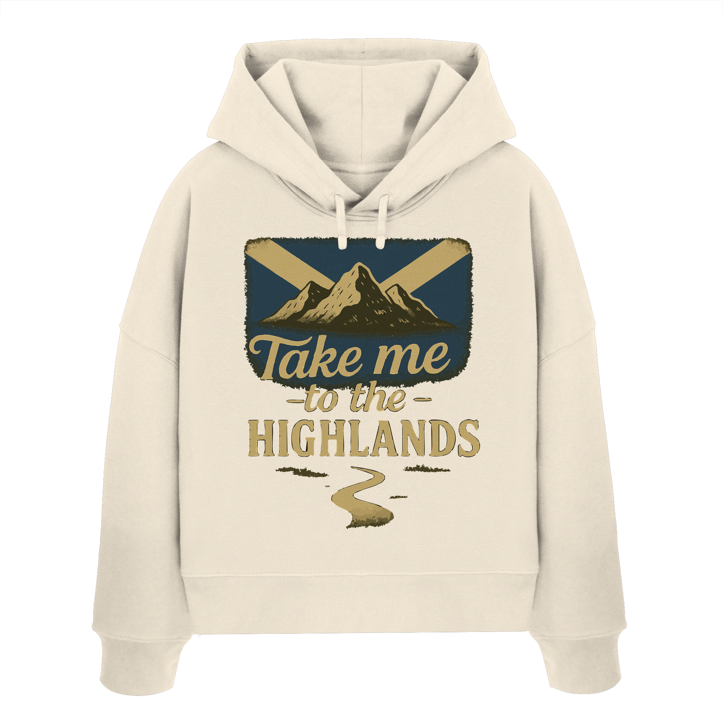 Take me to the Highlands – Damen Bio-Boxcut Hoodie - Womens Organic Boxcut Hoodie