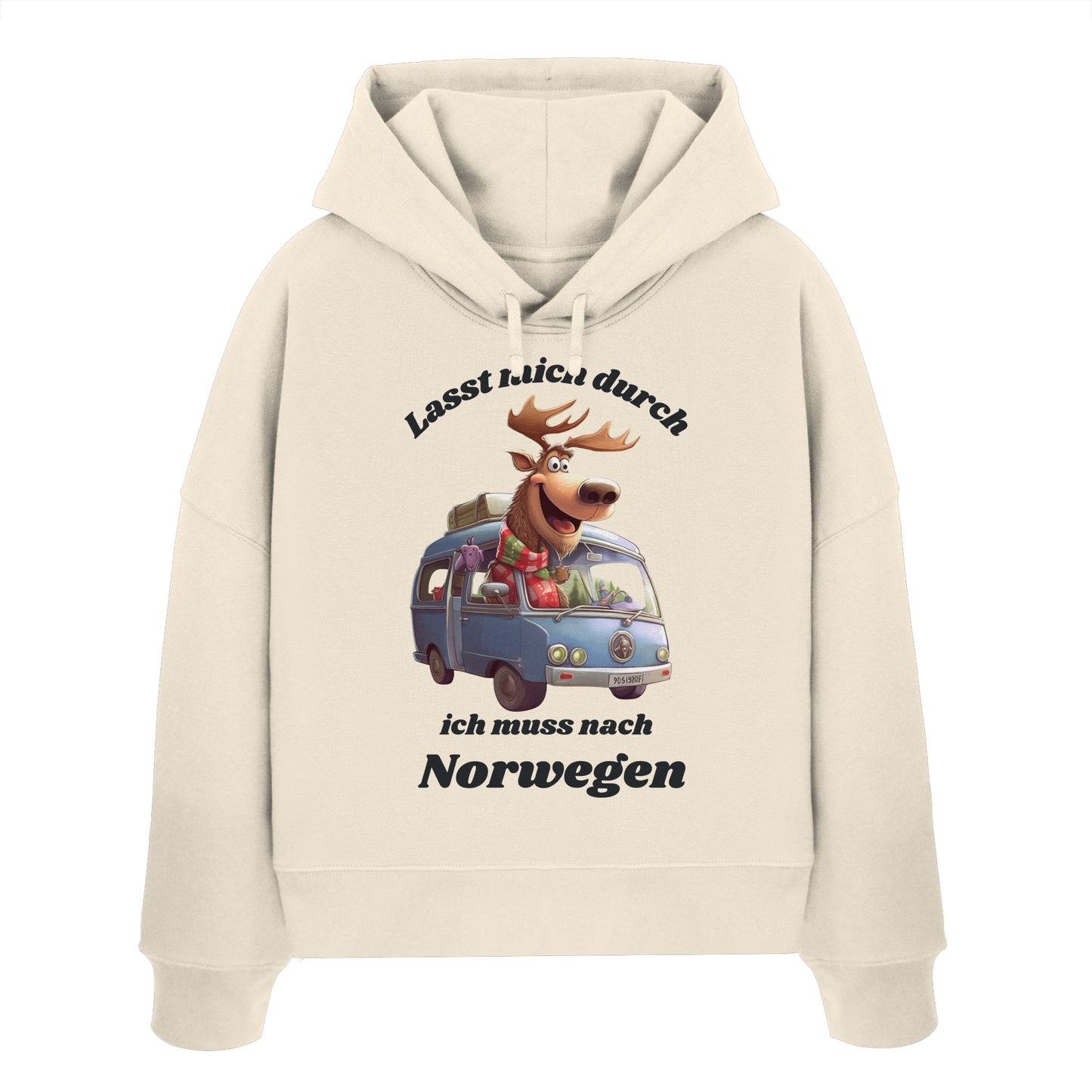 Lasst mich durch ich muss nach Norwegen - Womens Organic Boxcut Hoodie