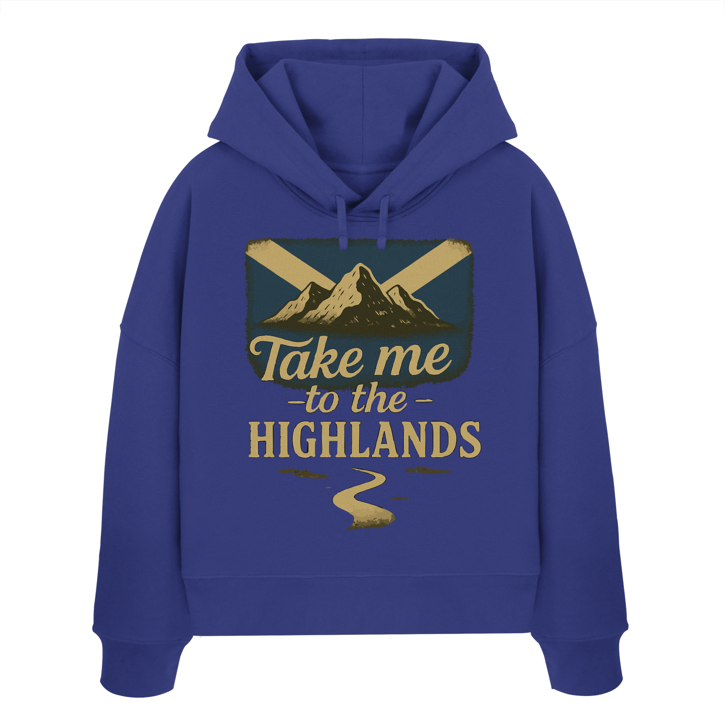 Take me to the Highlands – Damen Bio-Boxcut Hoodie - Womens Organic Boxcut Hoodie