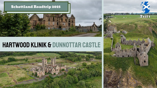 Wohnmobilreise Schottland – Teil 1: Lost Place Hartwood Hospital & Drohnenflug über Dunnottar Castle