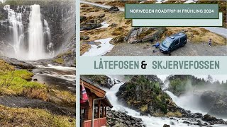 Låtefossen und Skjervefossen die schönste Wasserfallen von Norwegen