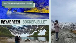 Camper Roadtrip durch Südnorwege Lawinenabgang am Bøyabreen