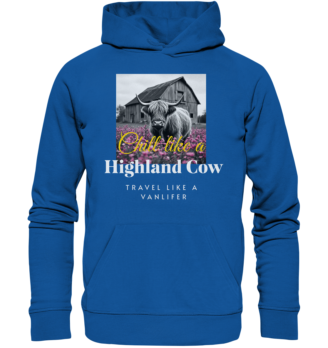 Chill like a Highland Cow – Bio Hoodie Unisex