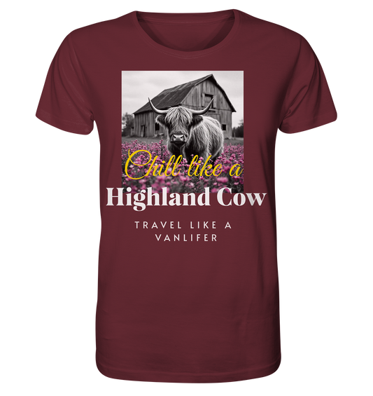 Chill like a Highland Cow – Bio T-Shirt Unisex