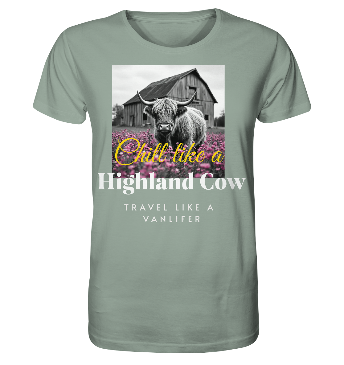 Chill like a Highland Cow – Bio T-Shirt Unisex