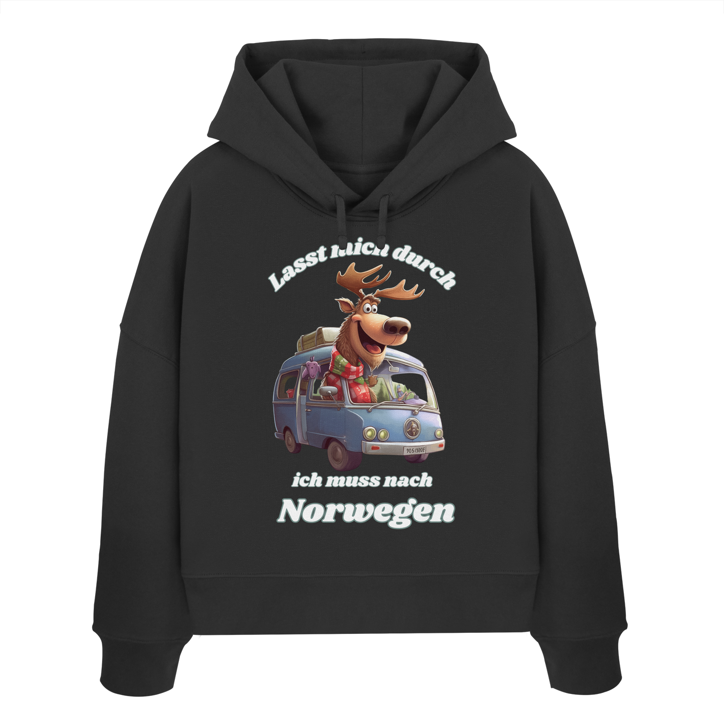 Lasst mich durch ich  muss nach Norwegen - Womens Organic Boxcut Hoodie