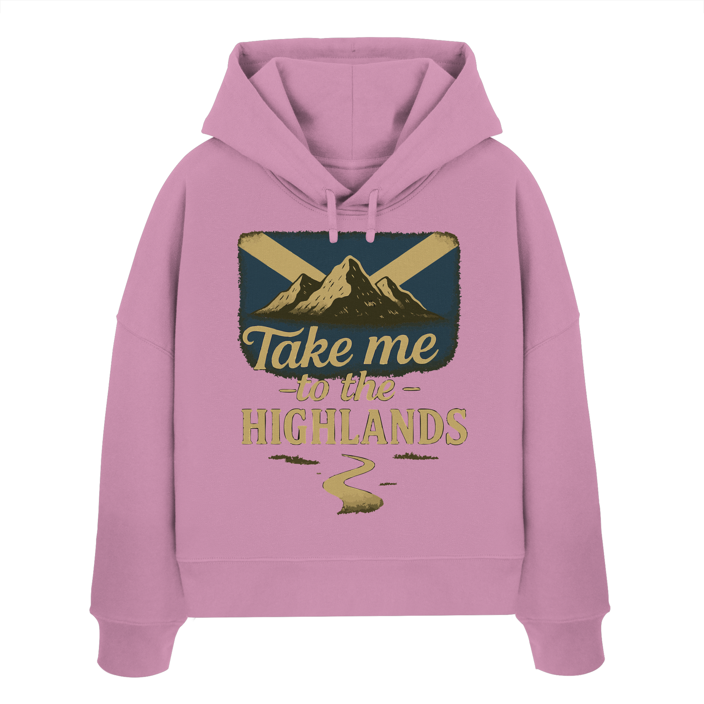 Take me to the Highlands – Damen Bio-Boxcut Hoodie - Womens Organic Boxcut Hoodie