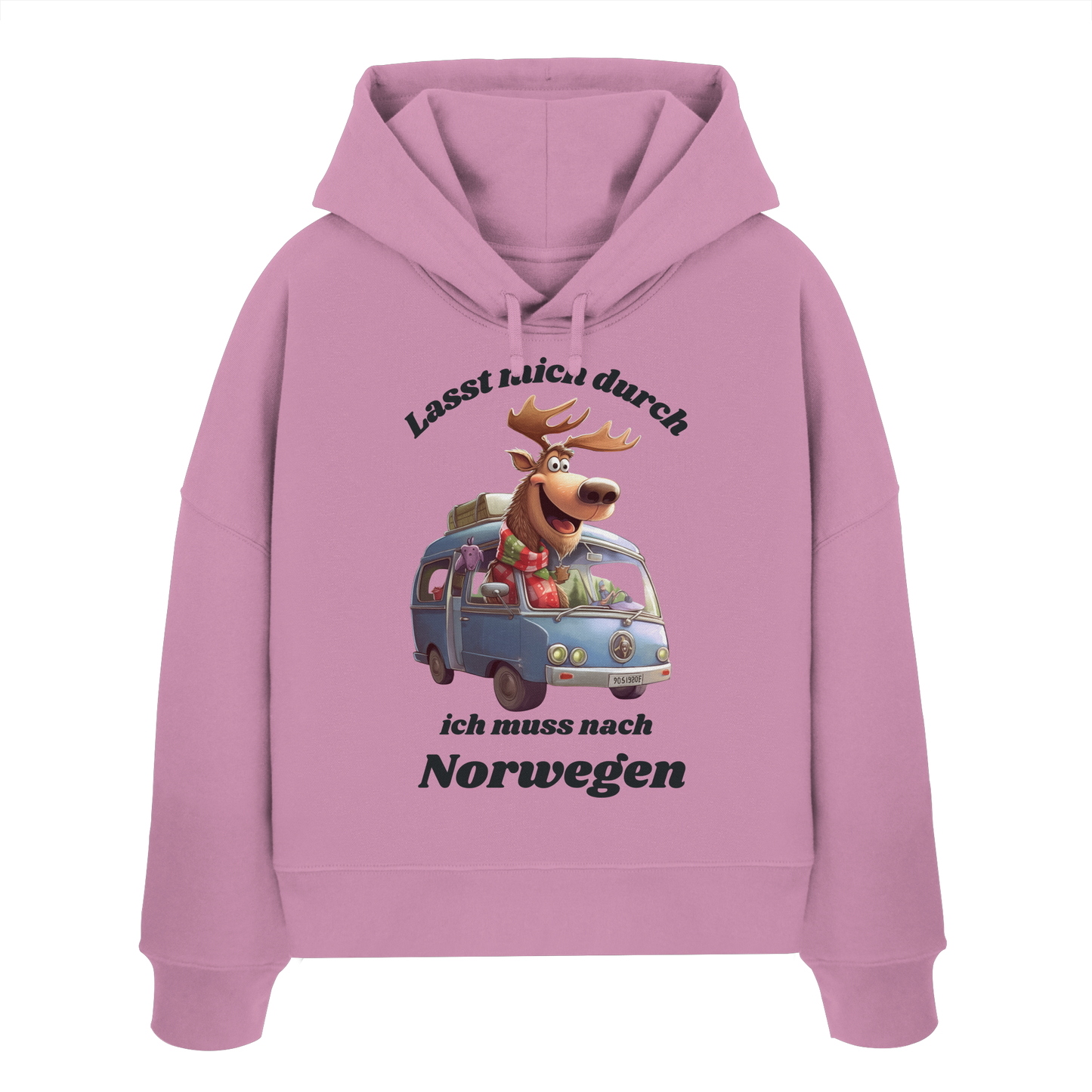 Lasst mich durch ich  muss nach Norwegen - Womens Organic Boxcut Hoodie
