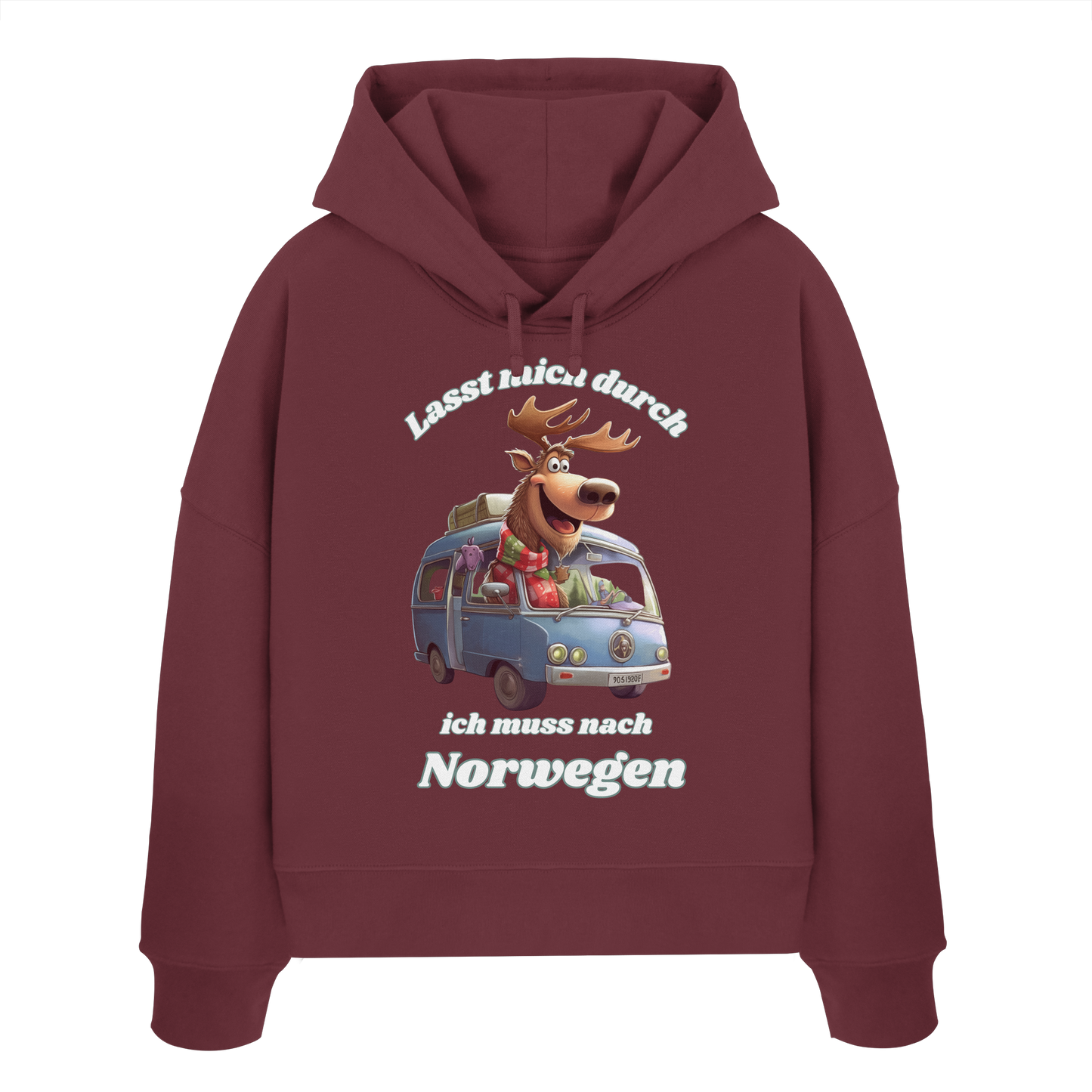 Lasst mich durch ich  muss nach Norwegen - Womens Organic Boxcut Hoodie