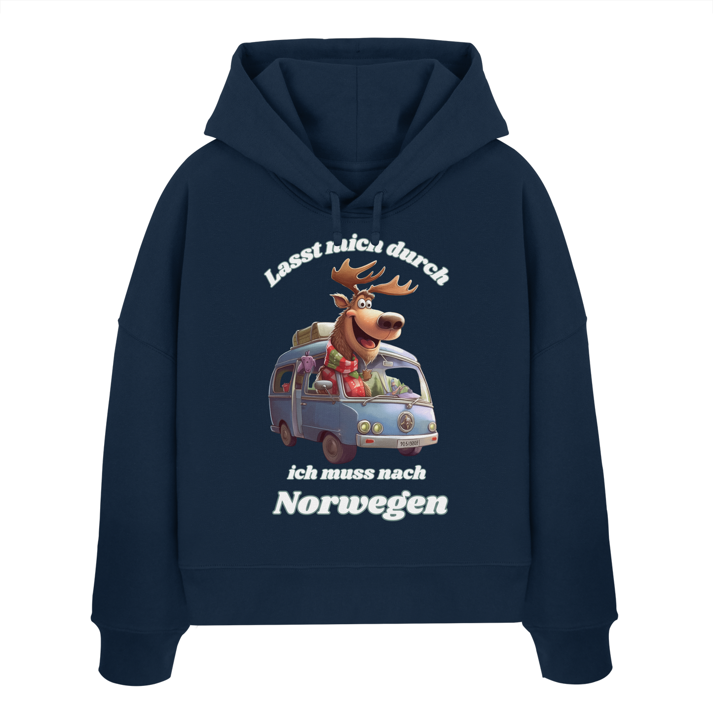 Lasst mich durch ich  muss nach Norwegen - Womens Organic Boxcut Hoodie