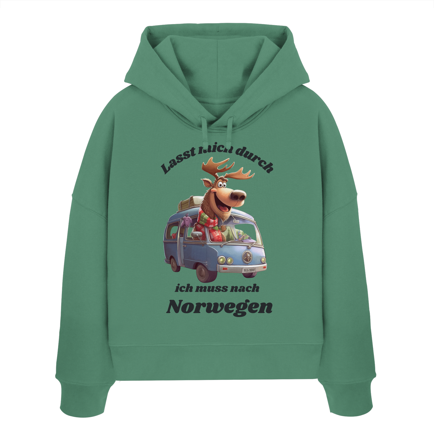 Lasst mich durch ich  muss nach Norwegen - Womens Organic Boxcut Hoodie